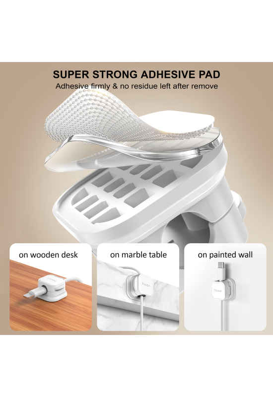 6 Pack Magnetic Cable Clip Organizer Cord Holder, Picozon Adhesive Cable Management, Wire Cable Holder Keeper Organizer