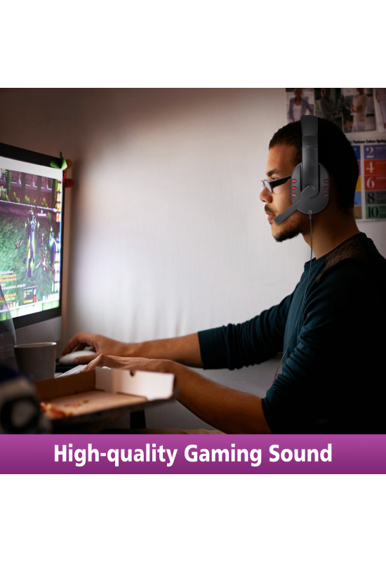 Picozon 3.5mm Gaming Headset Headphone with Microphone for PS4, PS5, Playstation Vita, Mac, Laptop, Tablet, Computer etc