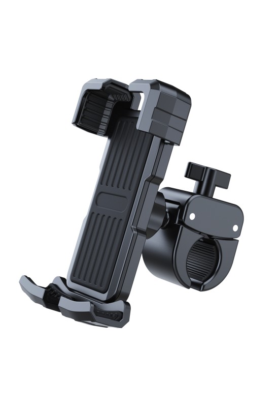 Picozon Motorcycle Phone Holder, Bicycle Motobike Handlebars Clamp Mount for All Smartphones - Black