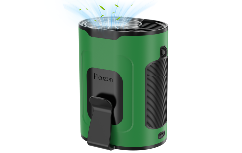 Picozon Portable Smart AI Fan, Rechargeable 4 Speeds Hands-free Wearable Waist Clip Necklace Fan - Green